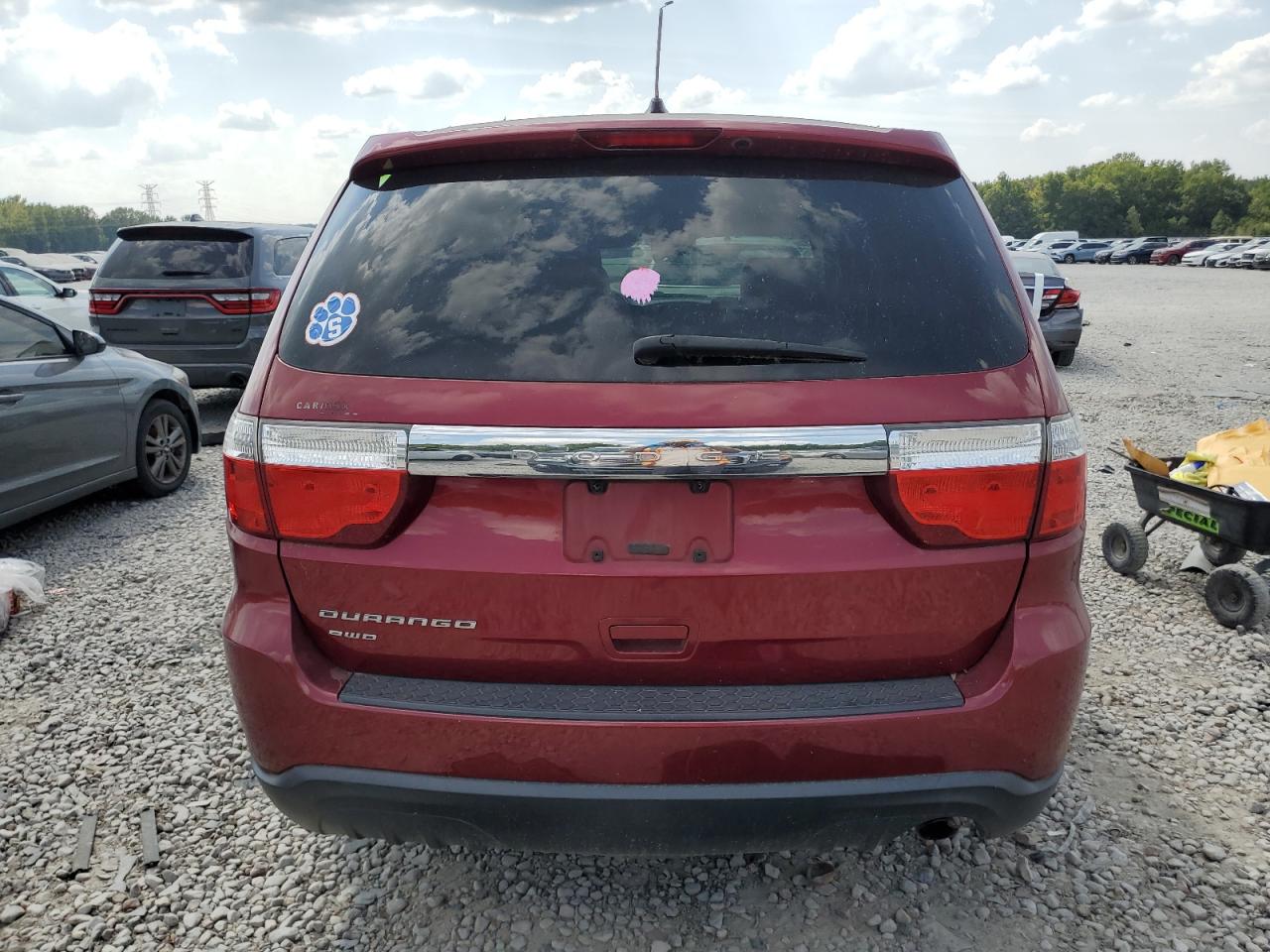 2013 Dodge Durango VIN 1C4RDJAGXDC565275 Copart auction photo, all over damage thumbnail 6