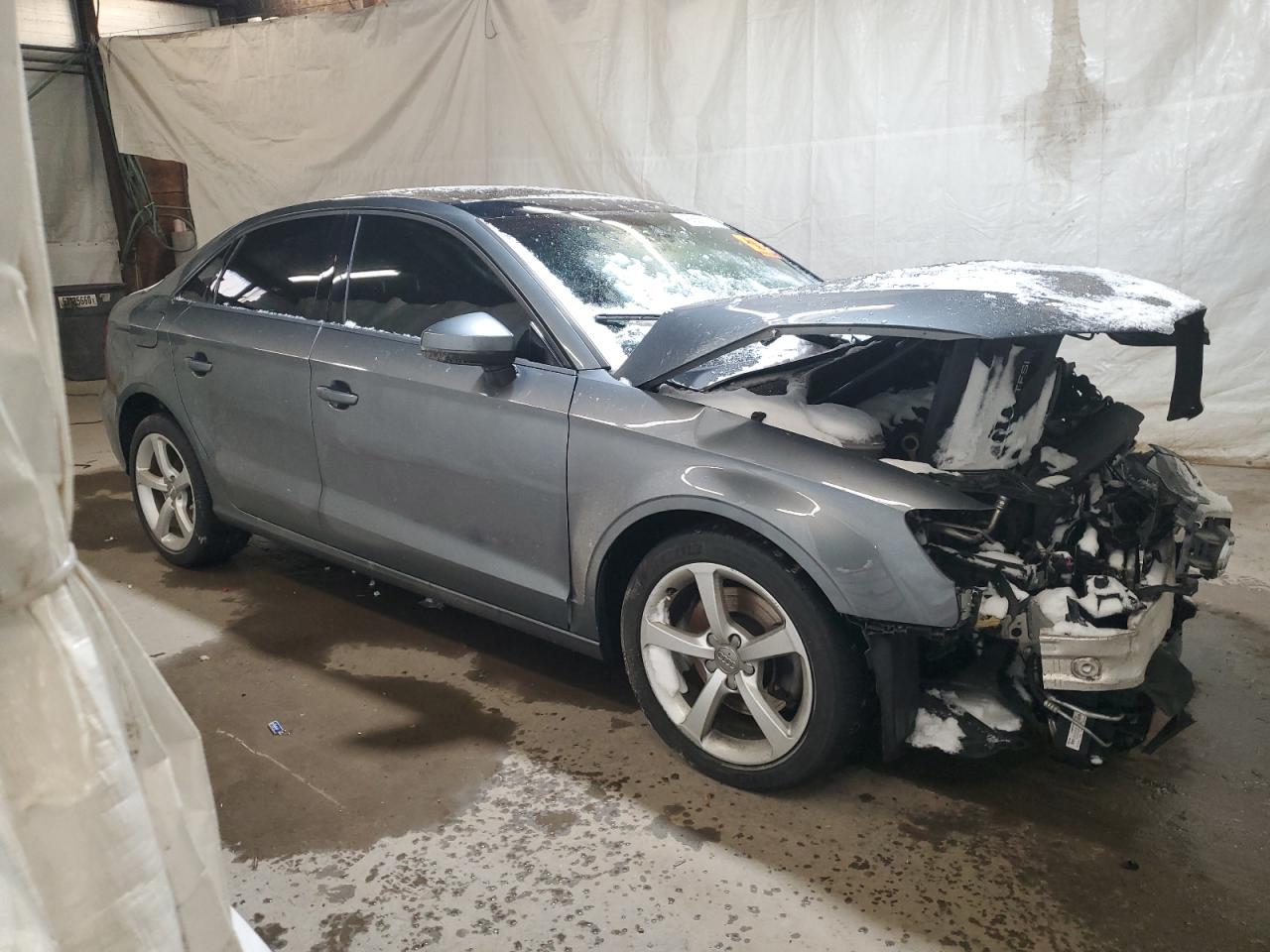 2016 Audi A3 VIN WAUB8GFF2G1083924 Copart auction photo, front end / side damage thumbnail 4