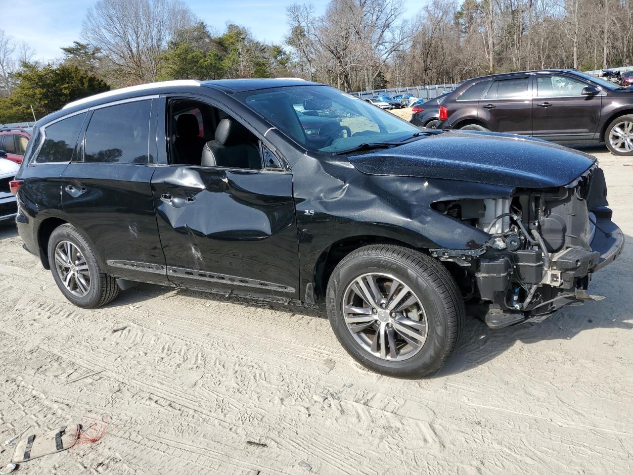2017 Infiniti QX60 VIN 5N1DL0MM0HC518850 Copart auction photo, front end / side damage thumbnail 4