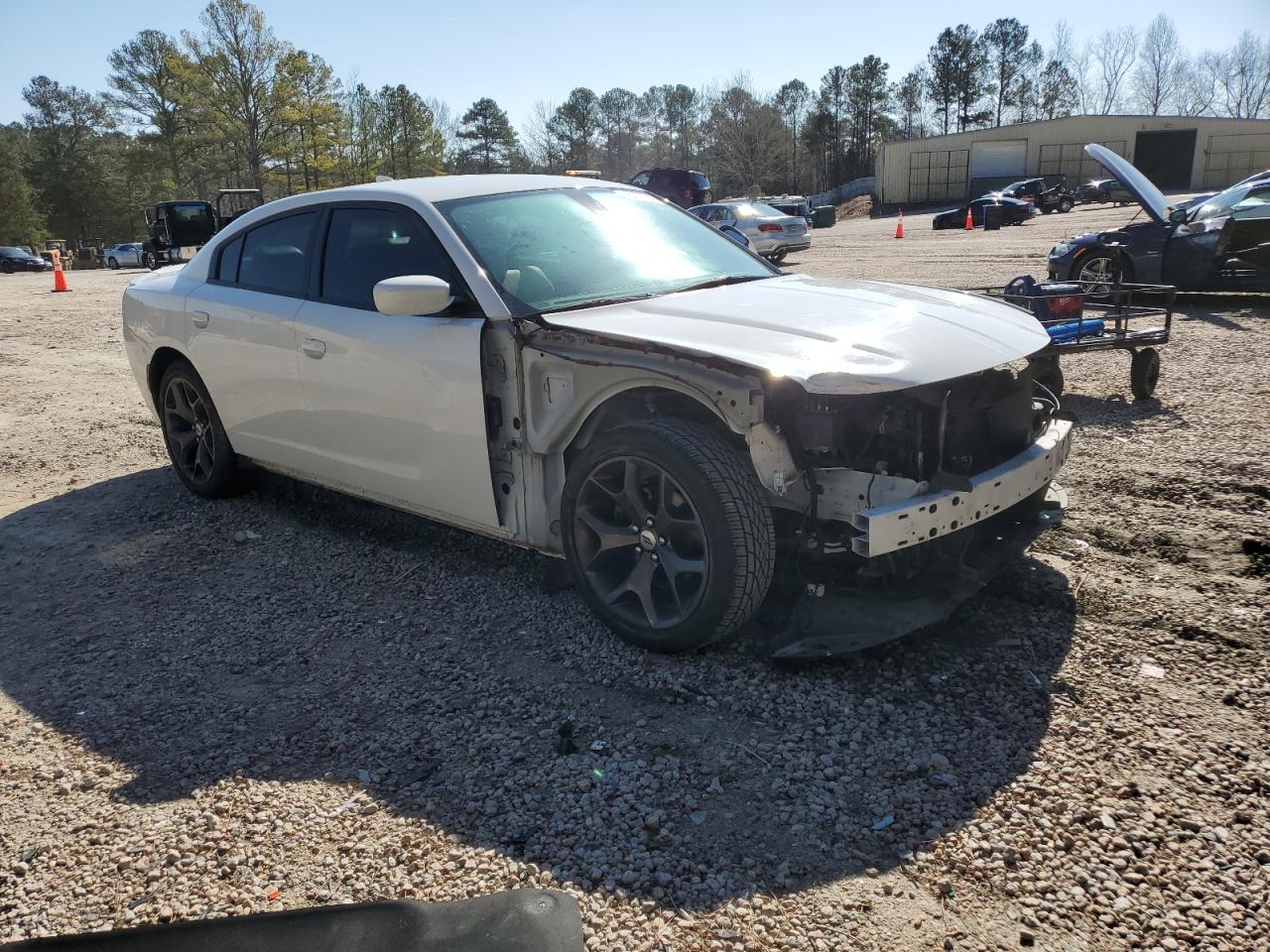 2019 Dodge Charger VIN 2C3CDXBG4KH705729 Copart auction photo, front end / side damage thumbnail 4