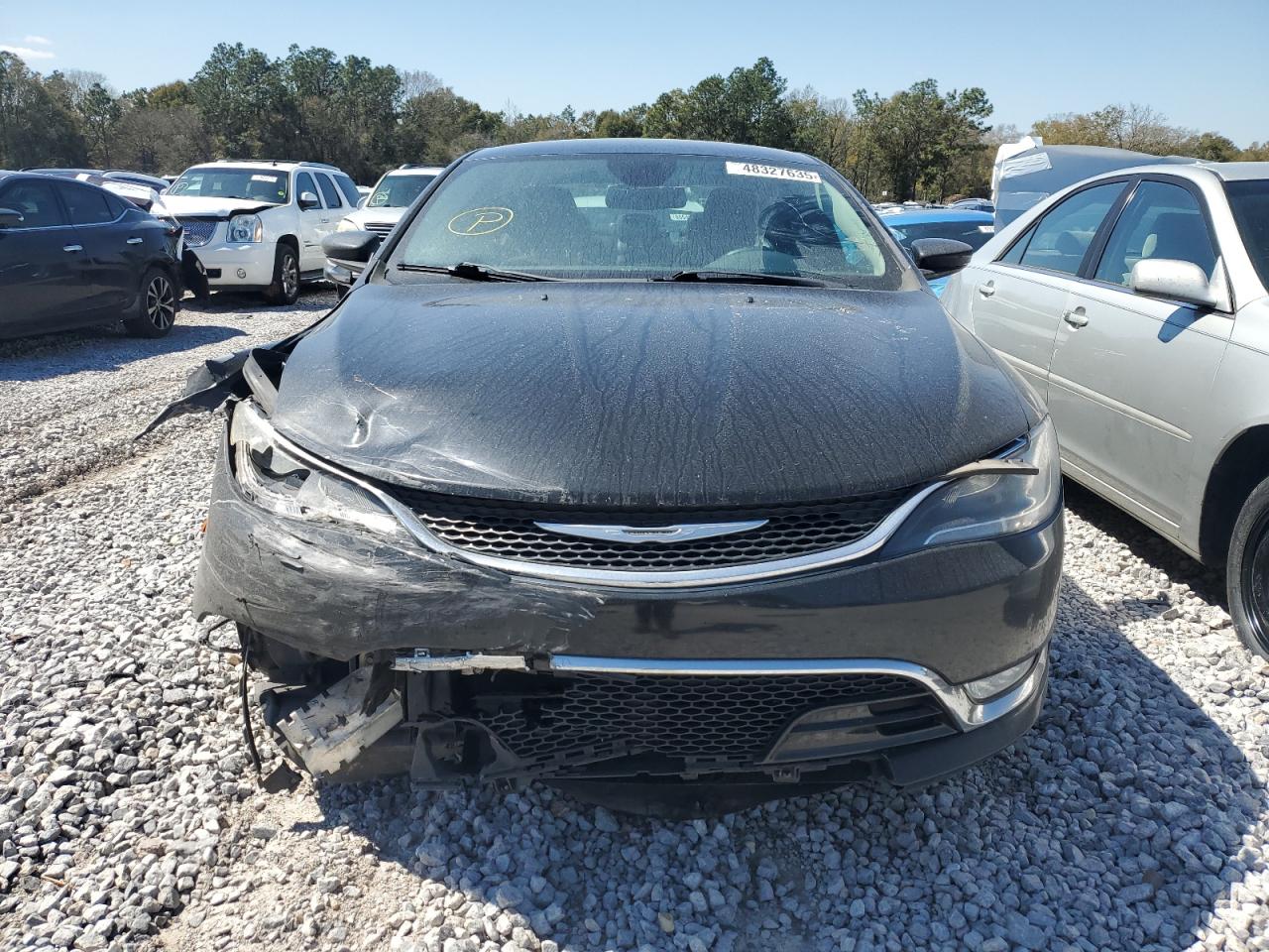 2015 Chrysler 200 VIN 1C3CCCCB9FN566015 Copart auction photo, front end / side damage thumbnail 5
