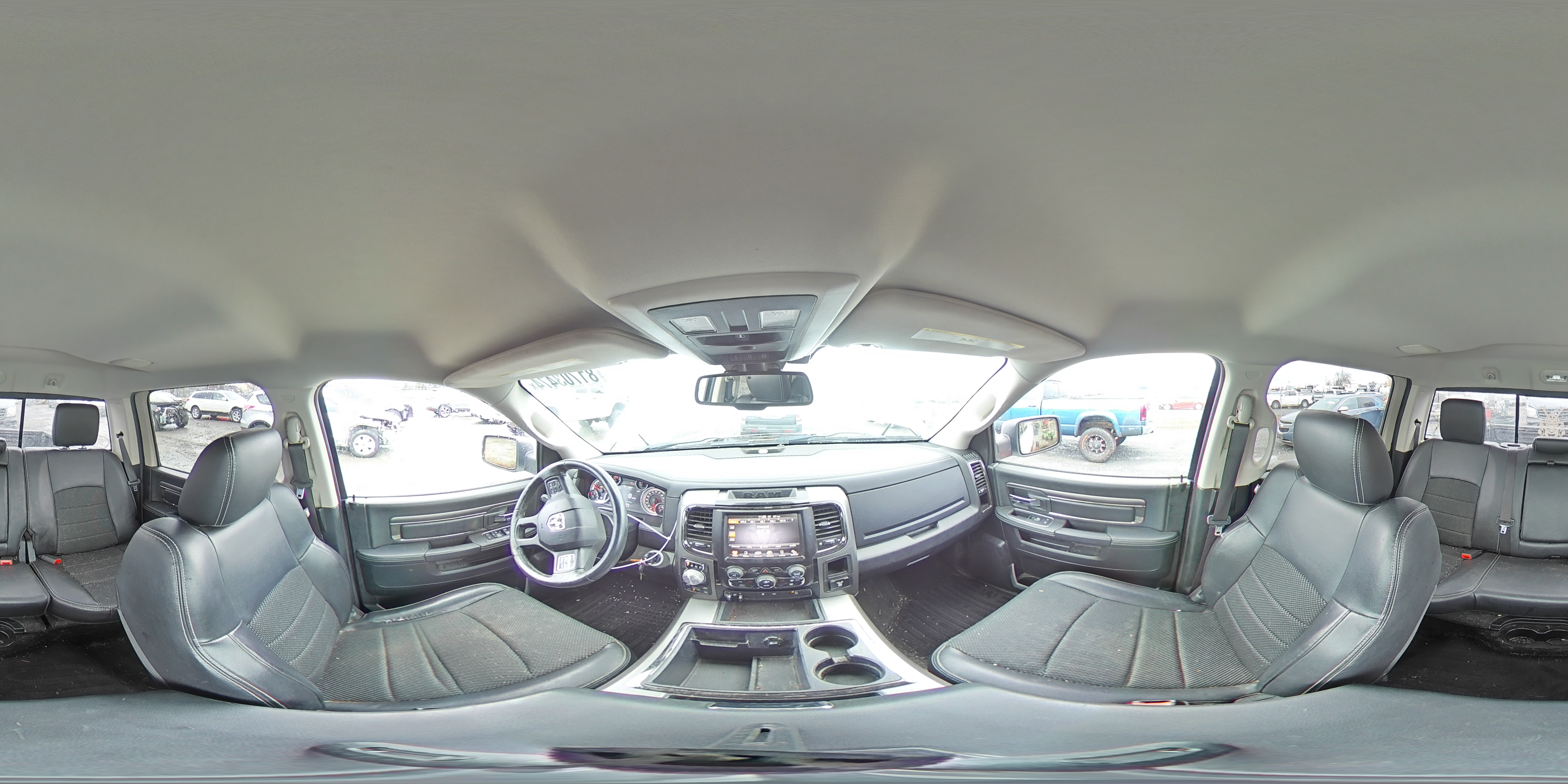 2014 RAM 1500 VIN 1C6RR7MT4ES352740 Copart auction photo, rear end / undercarriage damage thumbnail 14