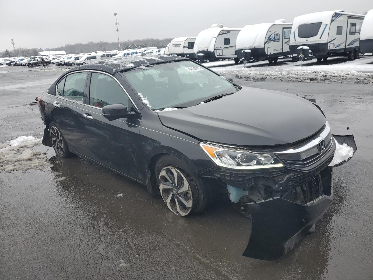 2016 Honda Accord VIN 1HGCR3F83GA034666 Copart auction photo, front end damage thumbnail 4
