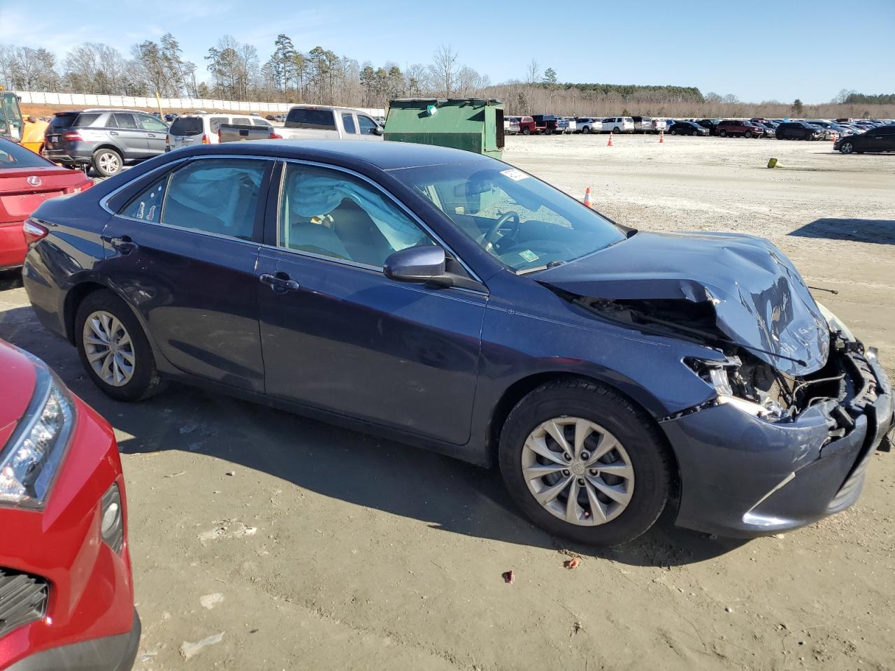 2015 Toyota Camry VIN 4T4BF1FK0FR444956 Copart auction photo, front end damage thumbnail 4