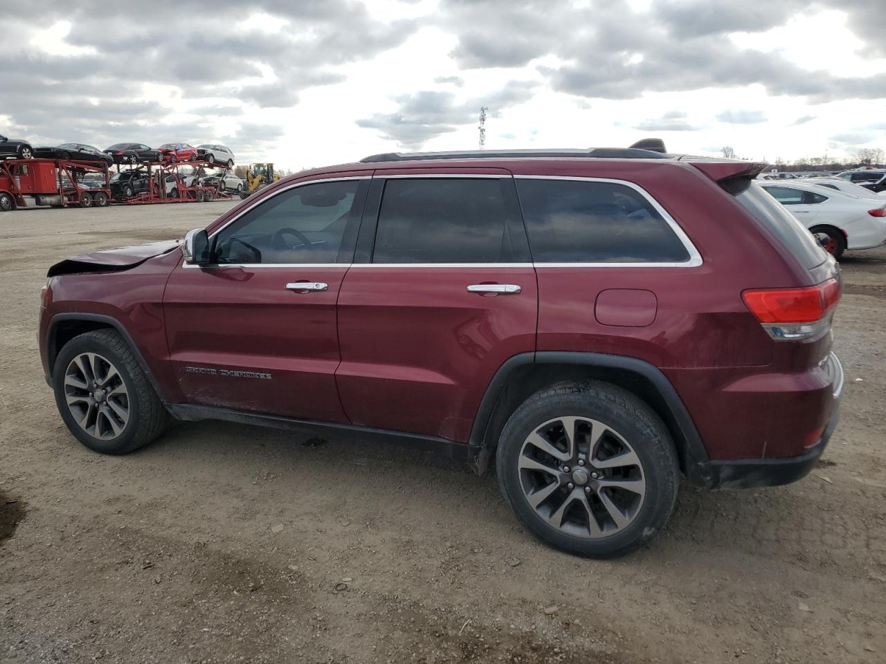 2018 Jeep Grand Cherokee VIN 1C4RJFBG4JC275873 Copart auction photo, front end damage thumbnail 2