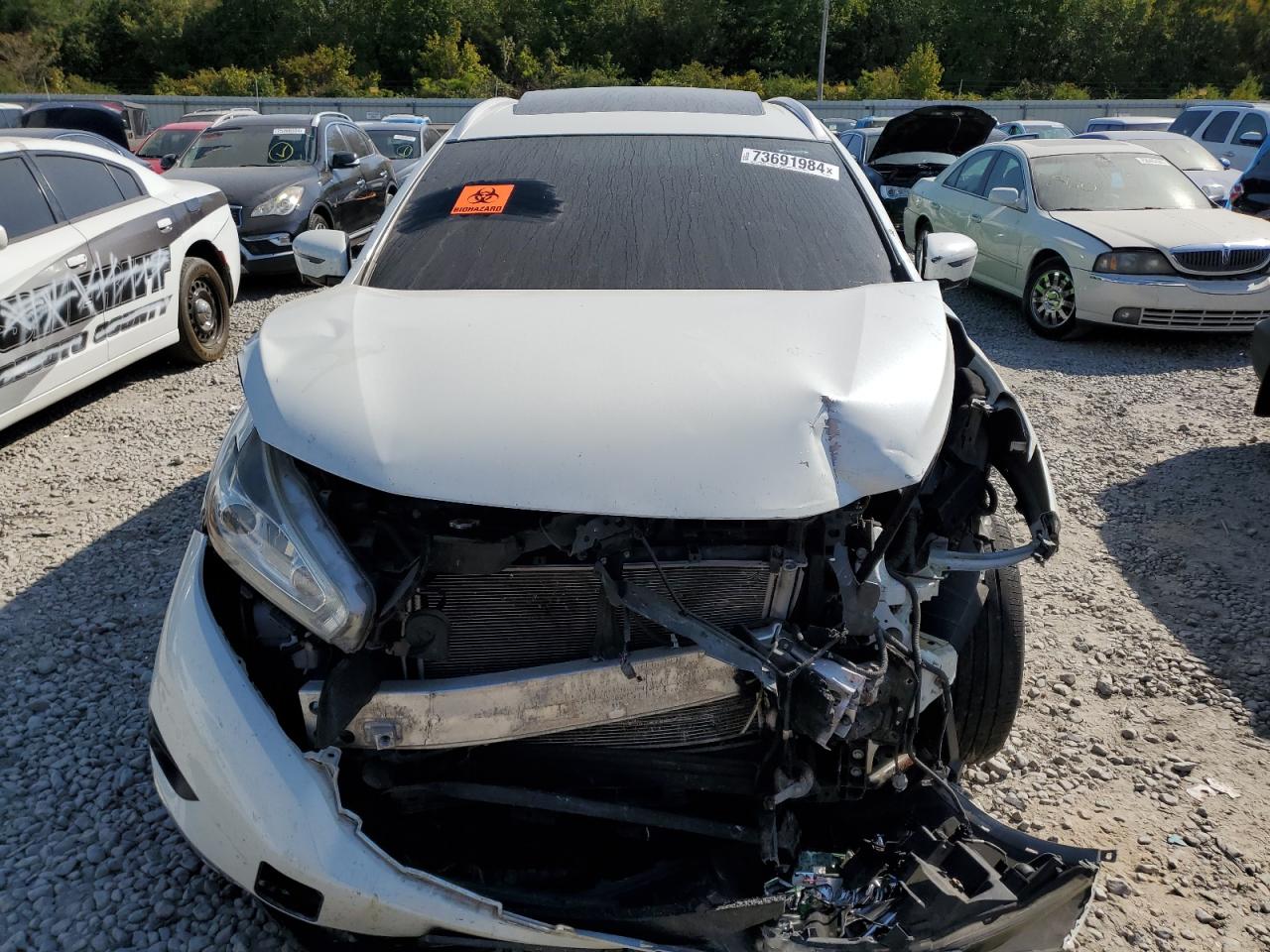 2016 Nissan Murano VIN 5N1AZ2MH8GN120739 Copart auction photo, front end / side damage thumbnail 5