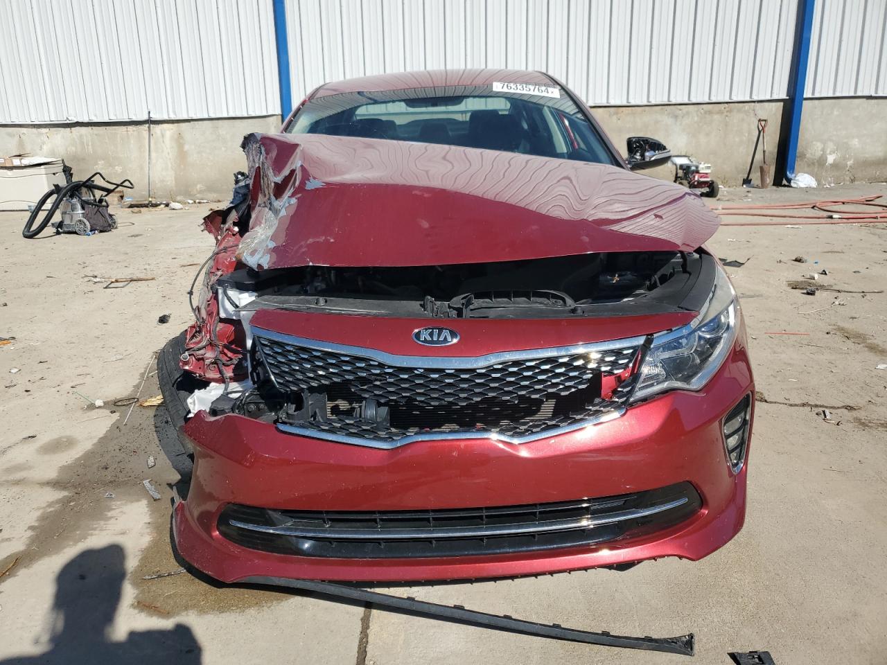 2018 KIA Optima VIN 5XXGT4L33JG214466 Copart auction photo, front end damage thumbnail 5