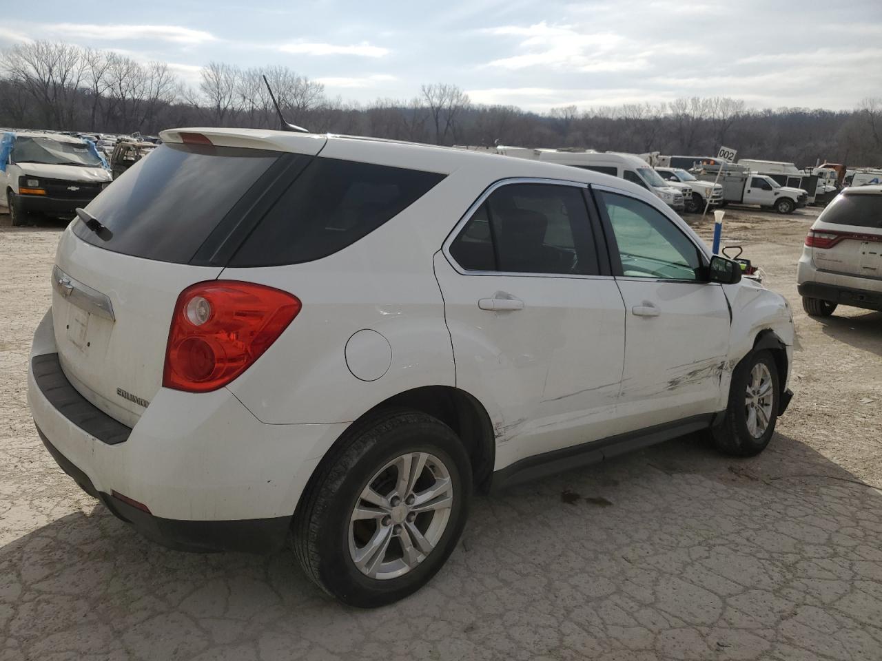 2013 Chevrolet Equinox VIN 2GNFLCEK5D6198012 Copart auction photo, side / front end damage thumbnail 3