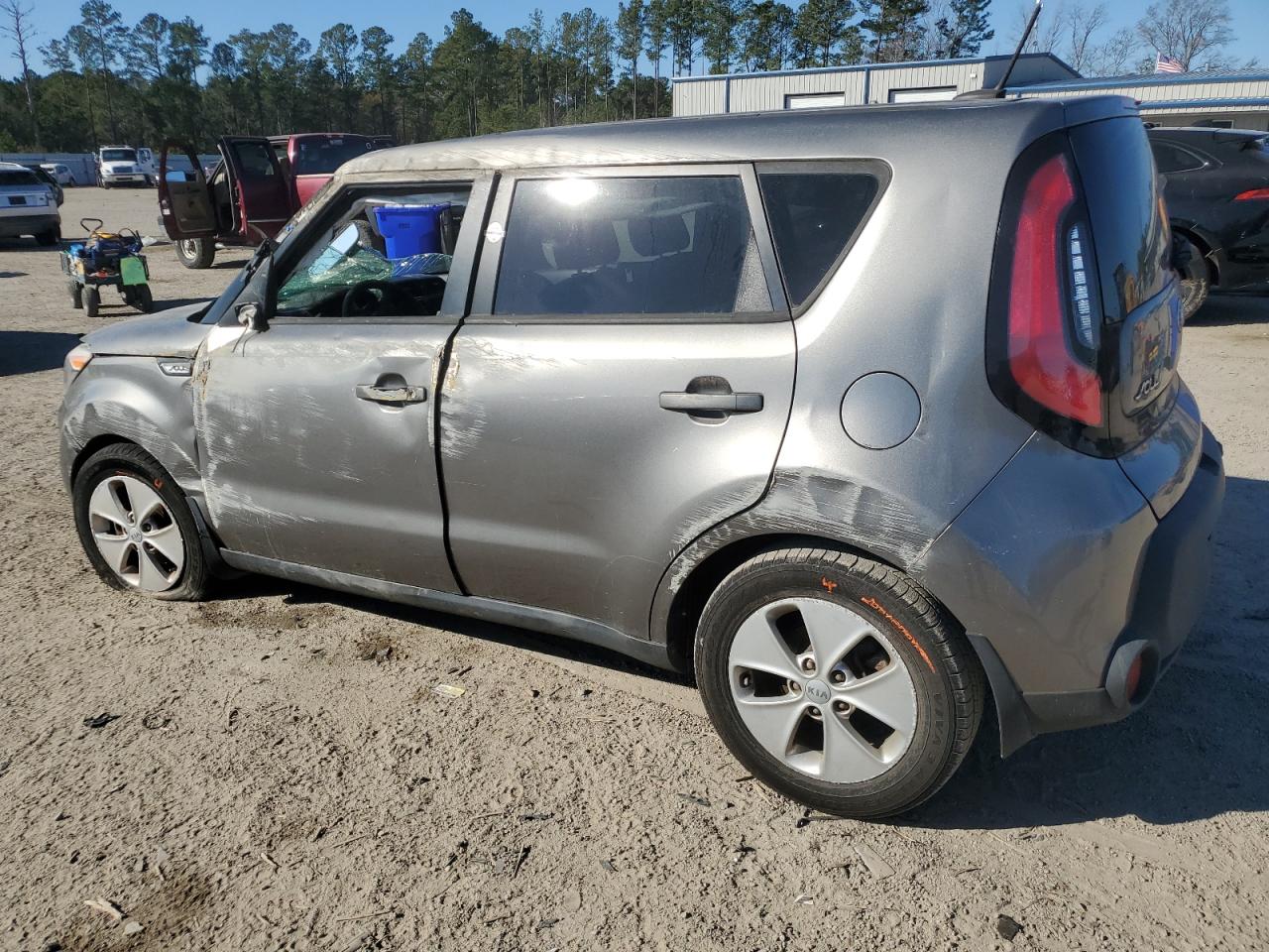 2016 KIA Soul VIN KNDJN2A21G7301833 Copart auction photo, front end / top/roof damage thumbnail 2