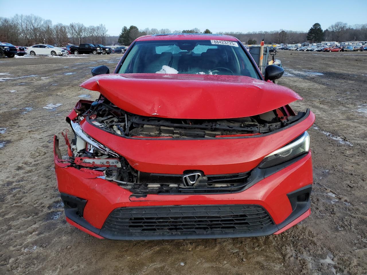 2022 Honda Civic VIN 2HGFE1F71NH302553 Copart auction photo, front end / mechanical damage thumbnail 5