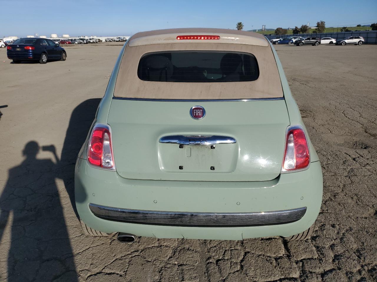 2015 Fiat 500 VIN 3C3CFFER4FT710122 Copart auction photo, front end damage thumbnail 6