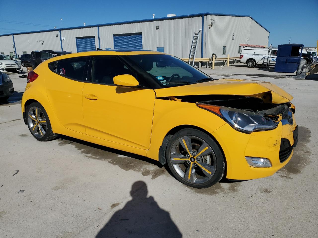 2016 Hyundai Veloster VIN KMHTC6AD8GU280595 Copart auction photo, front end damage thumbnail 4