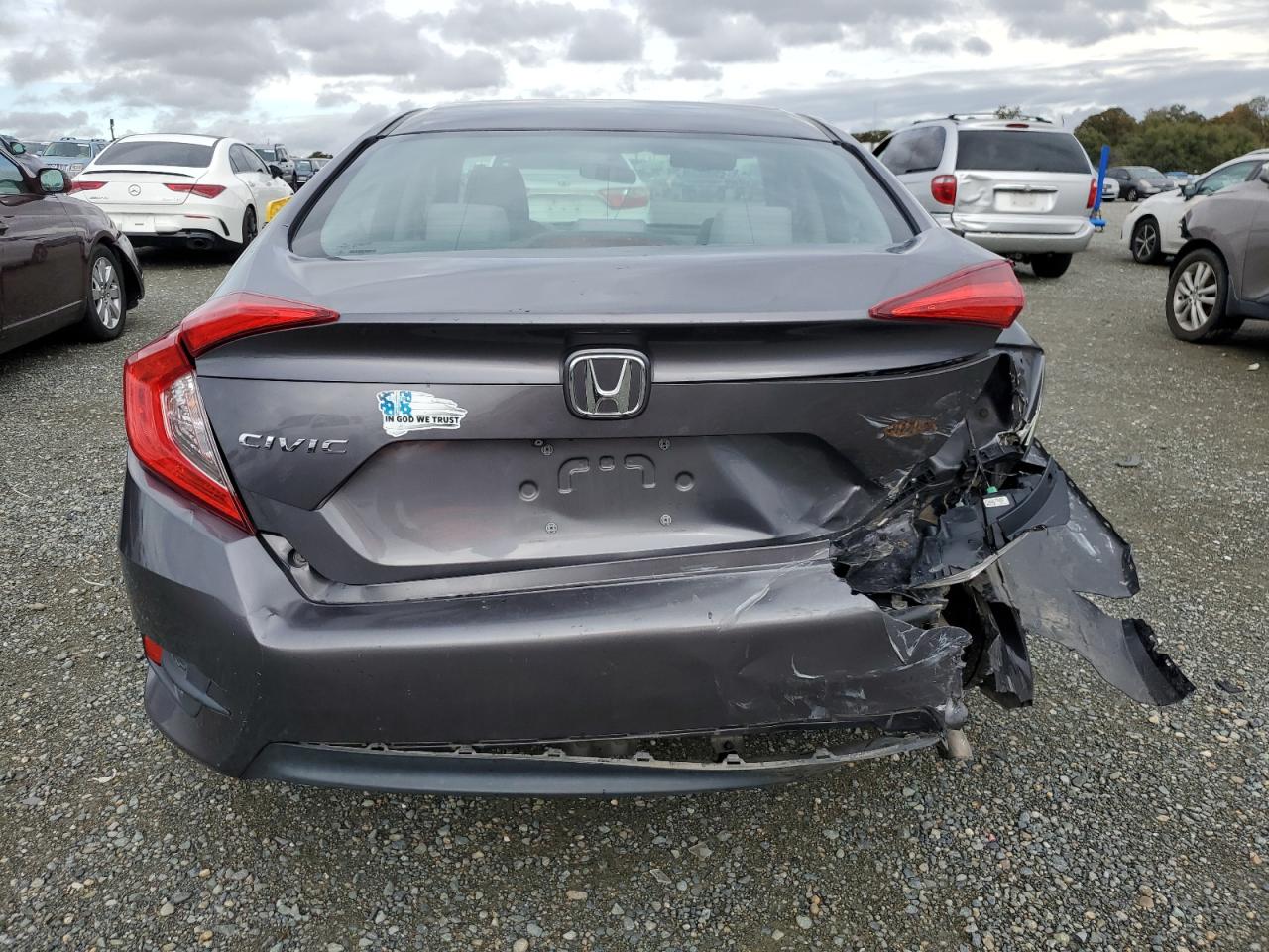 2016 Honda Civic VIN 2HGFC2F7XGH519517 Copart auction photo, rear end damage thumbnail 6