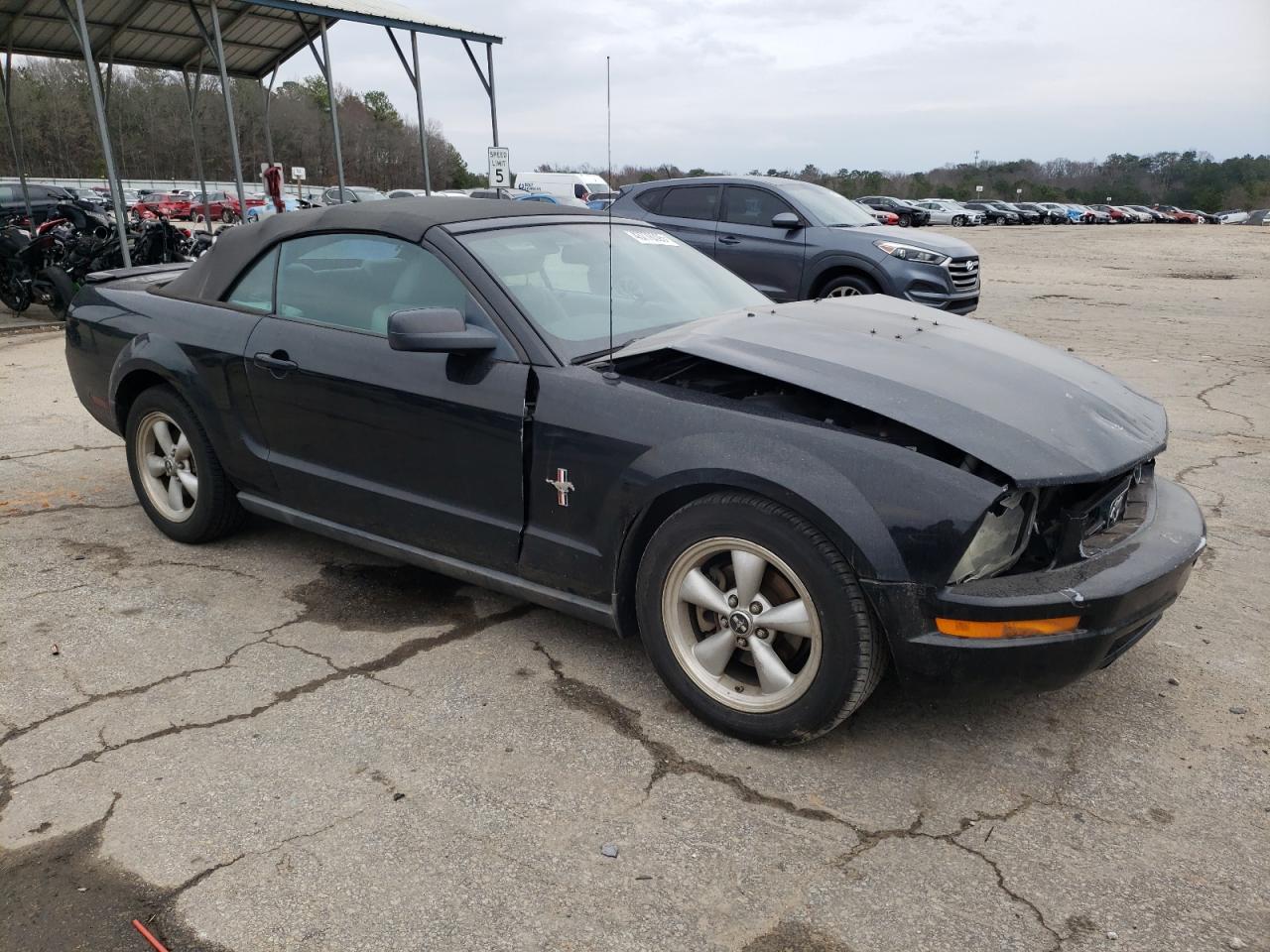 2007 Ford Mustang VIN 1ZVFT84NX75321155 Copart auction photo, front end damage thumbnail 4