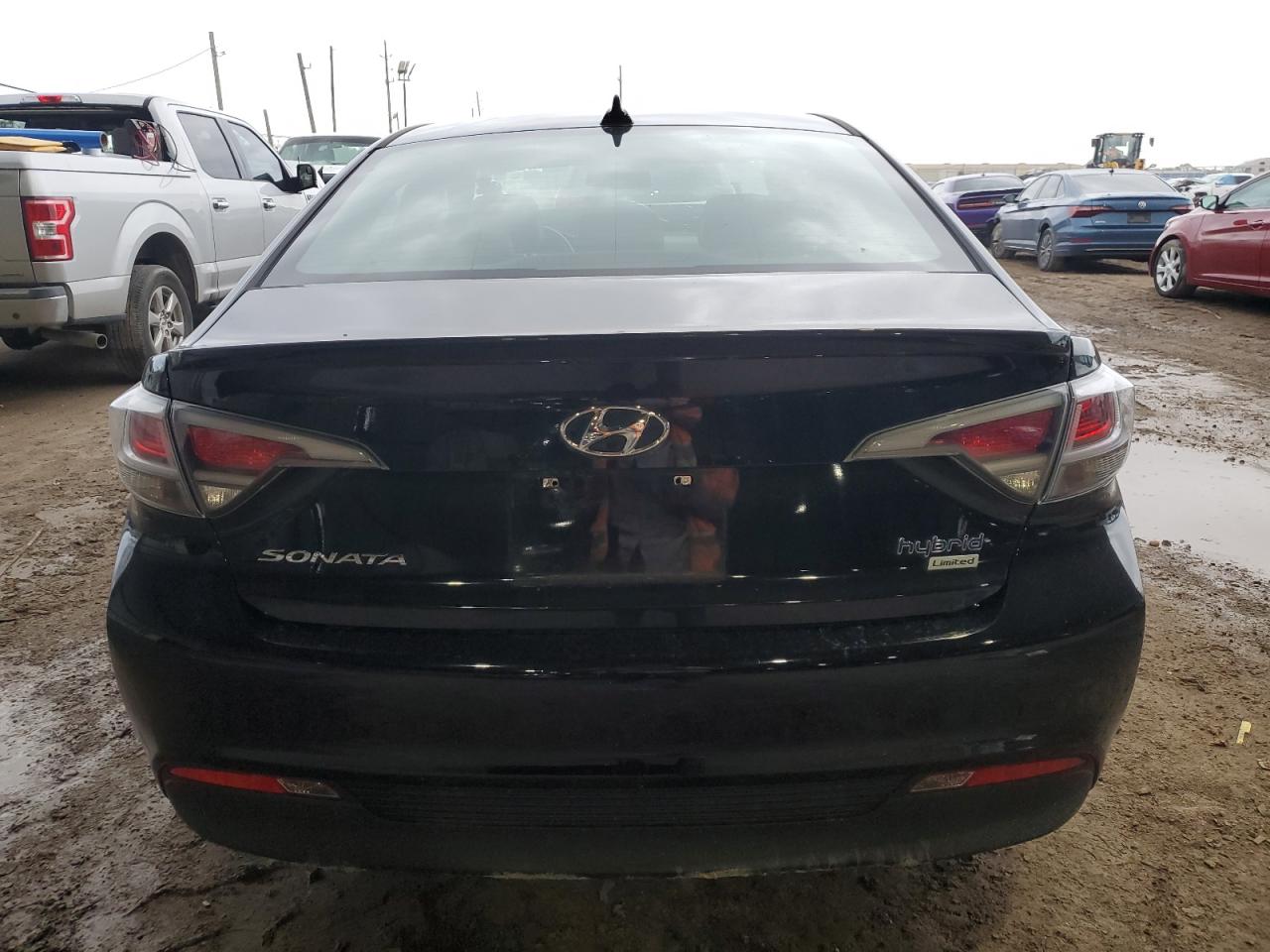 2017 Hyundai Sonata VIN KMHE34L39HA071287 Copart auction photo, front end / side damage thumbnail 6