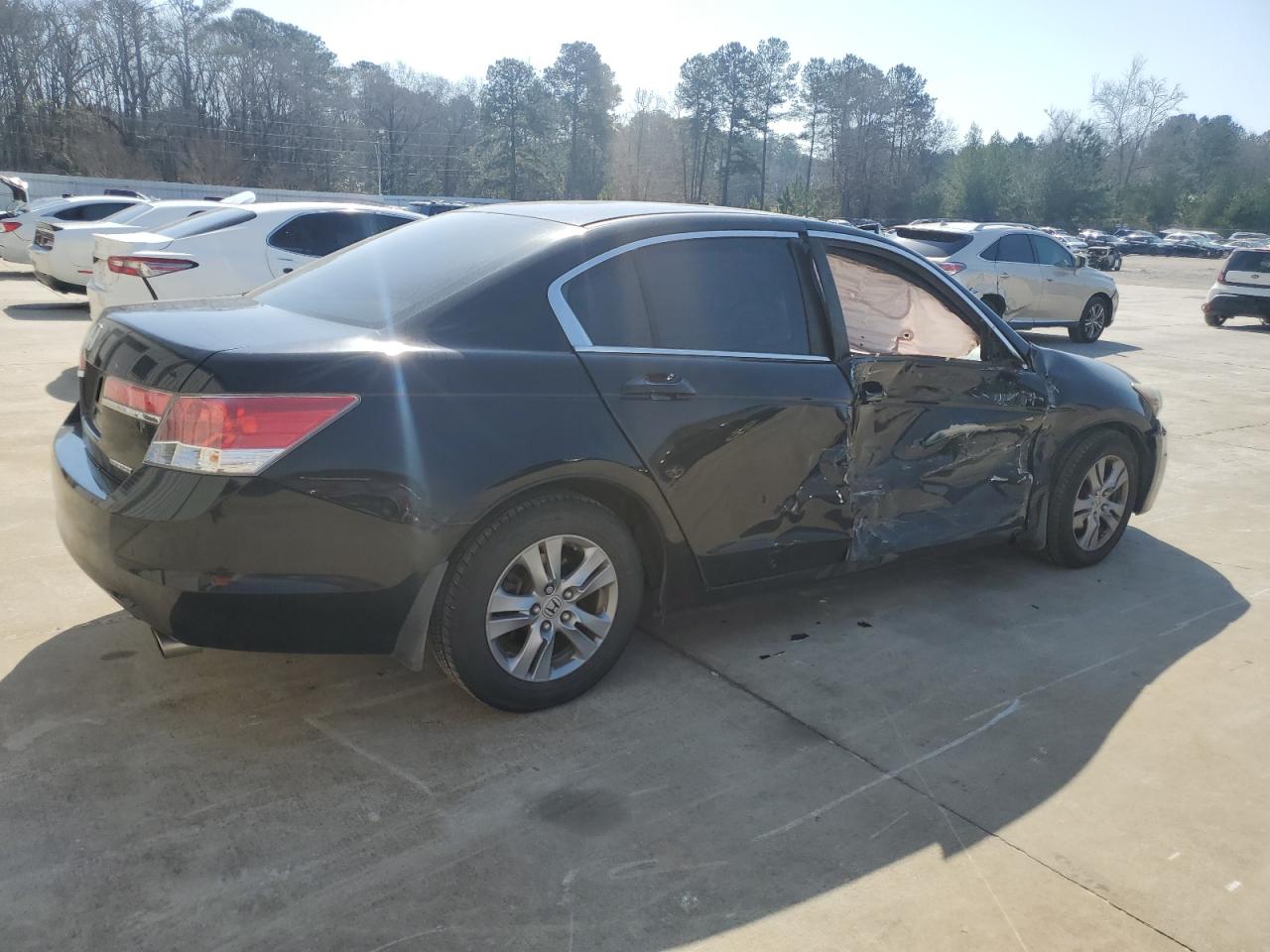 2011 Honda Accord VIN 1HGCP2F62BA151775 Copart auction photo, side / front end damage thumbnail 3