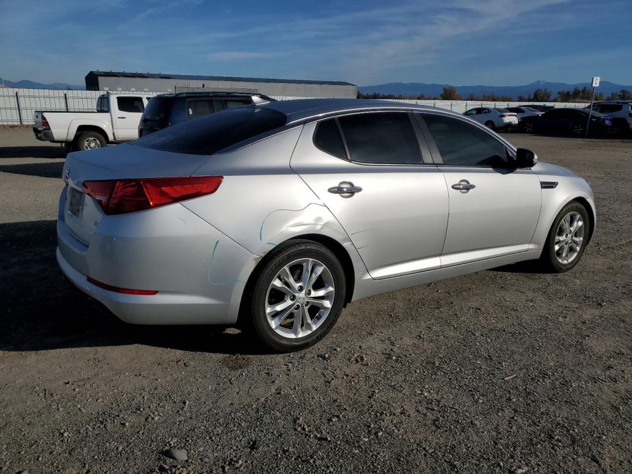 2013 KIA Optima VIN 5XXGM4A7XDG190304 Copart auction photo, rear end damage thumbnail 3