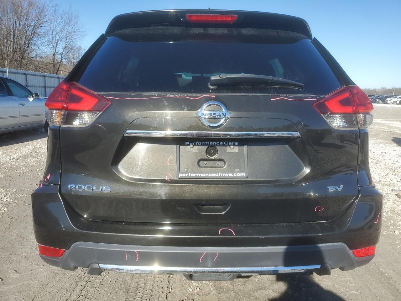 2017 Nissan Rogue VIN KNMAT2MT4HP501519 Copart auction photo, hail / all over damage thumbnail 6