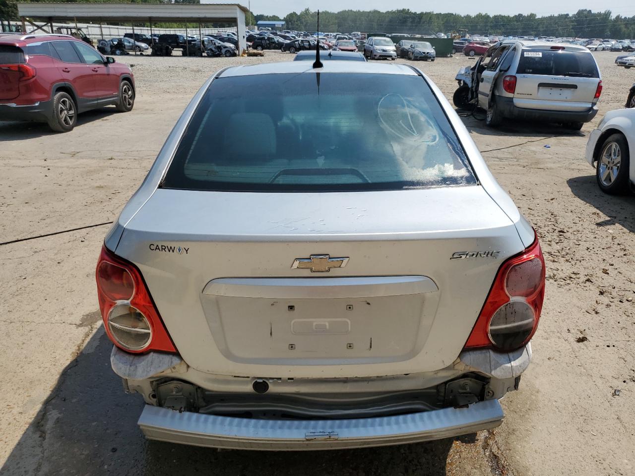 2014 Chevrolet Sonic VIN 1G1JA5SHXE4144441 Copart auction photo, rear end damage thumbnail 6