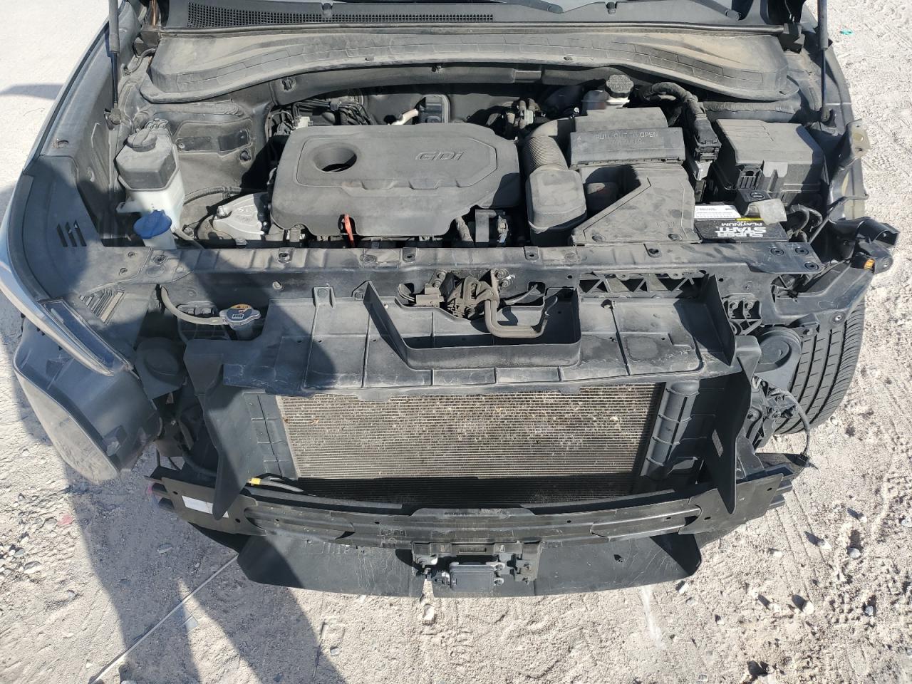 2019 Hyundai Santa Fe VIN 5NMS23ADXKH079606 Copart auction photo, front end damage thumbnail 12