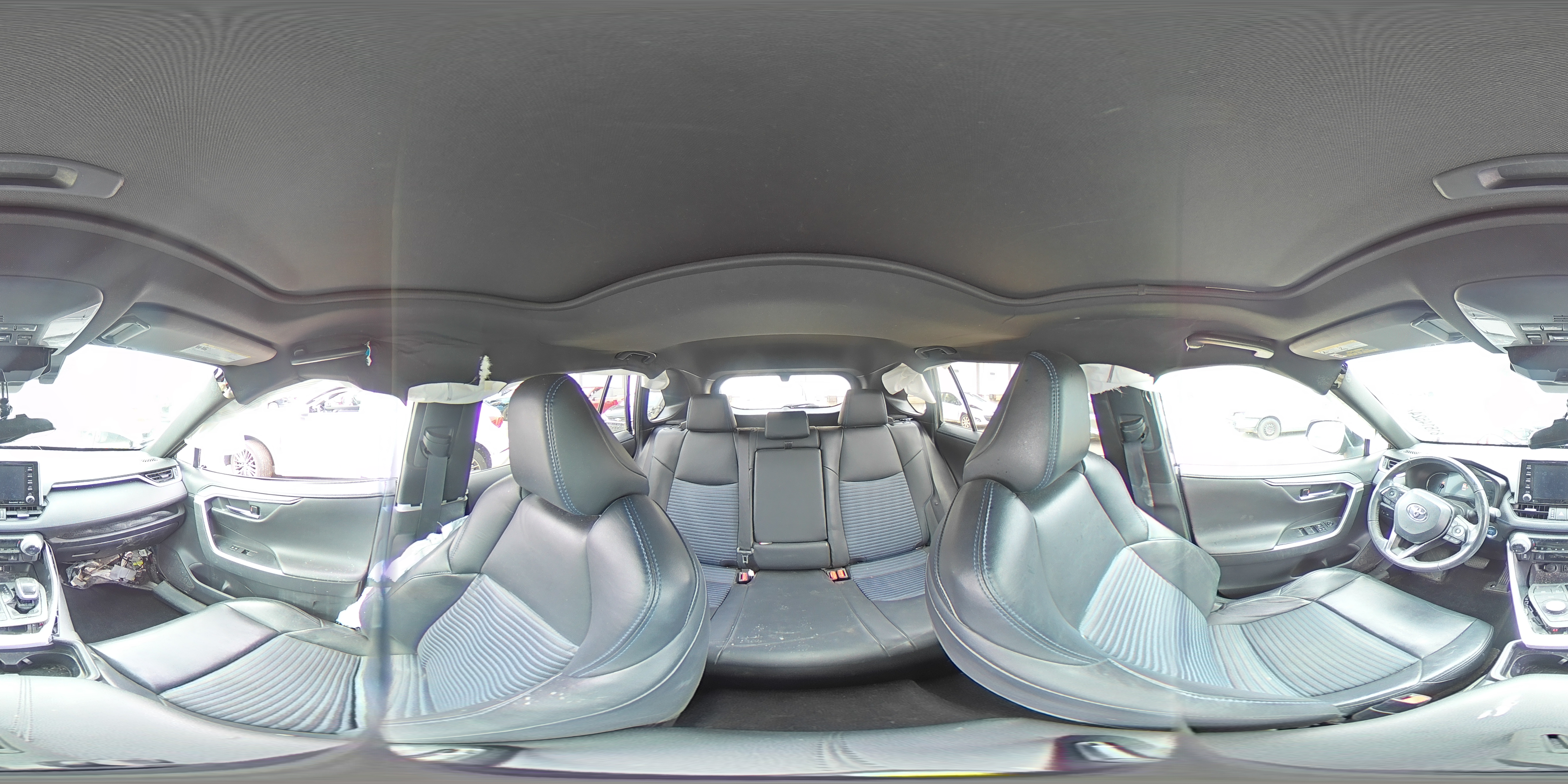 2019 Toyota RAV 4 VIN 2T3EWRFV5KW019282 Copart auction photo, side / front end damage thumbnail 14