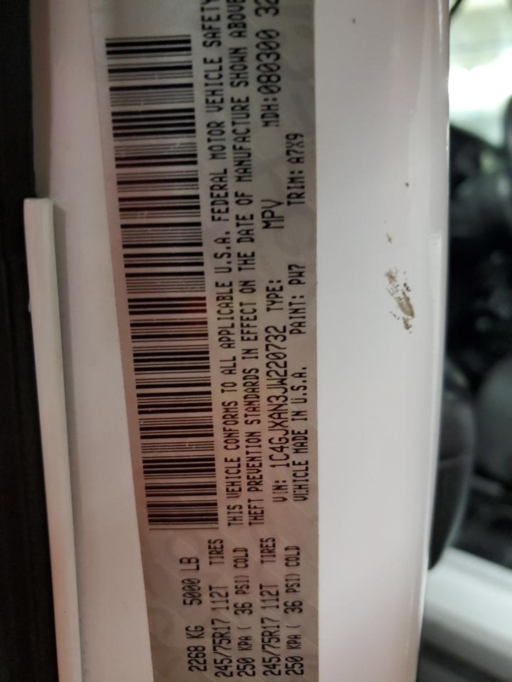 2018 Jeep Wrangler VIN 1C4GJXAN3JW220732 Copart auction photo, front end / minor dent/scratches damage thumbnail 14