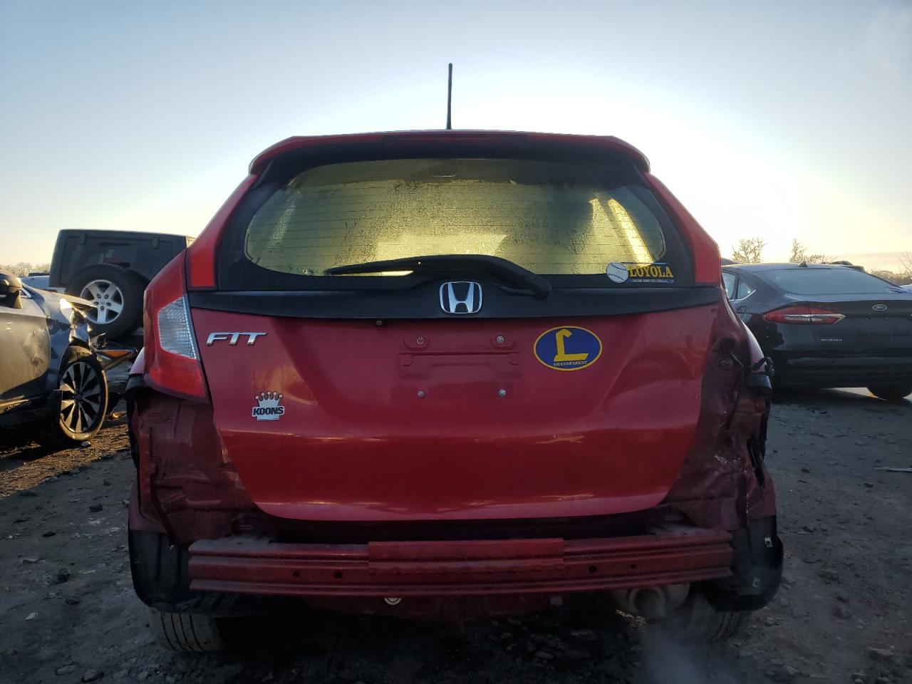 2016 Honda Fit VIN JHMGK5H53GS014493 Copart auction photo, rear end damage thumbnail 6
