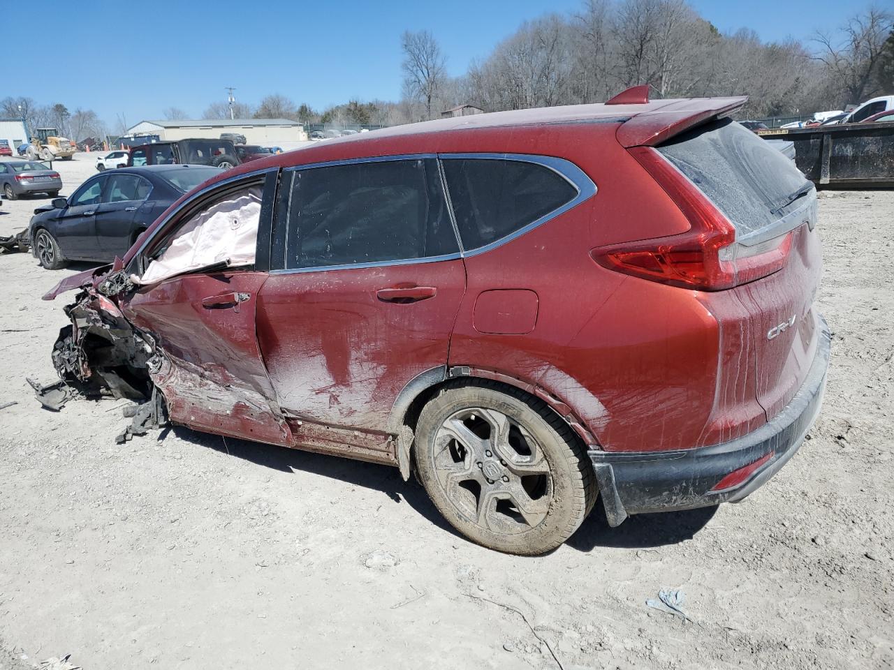 2018 Honda CR-V VIN 5J6RW2H88JL001340 Copart auction photo, side / front end damage thumbnail 2