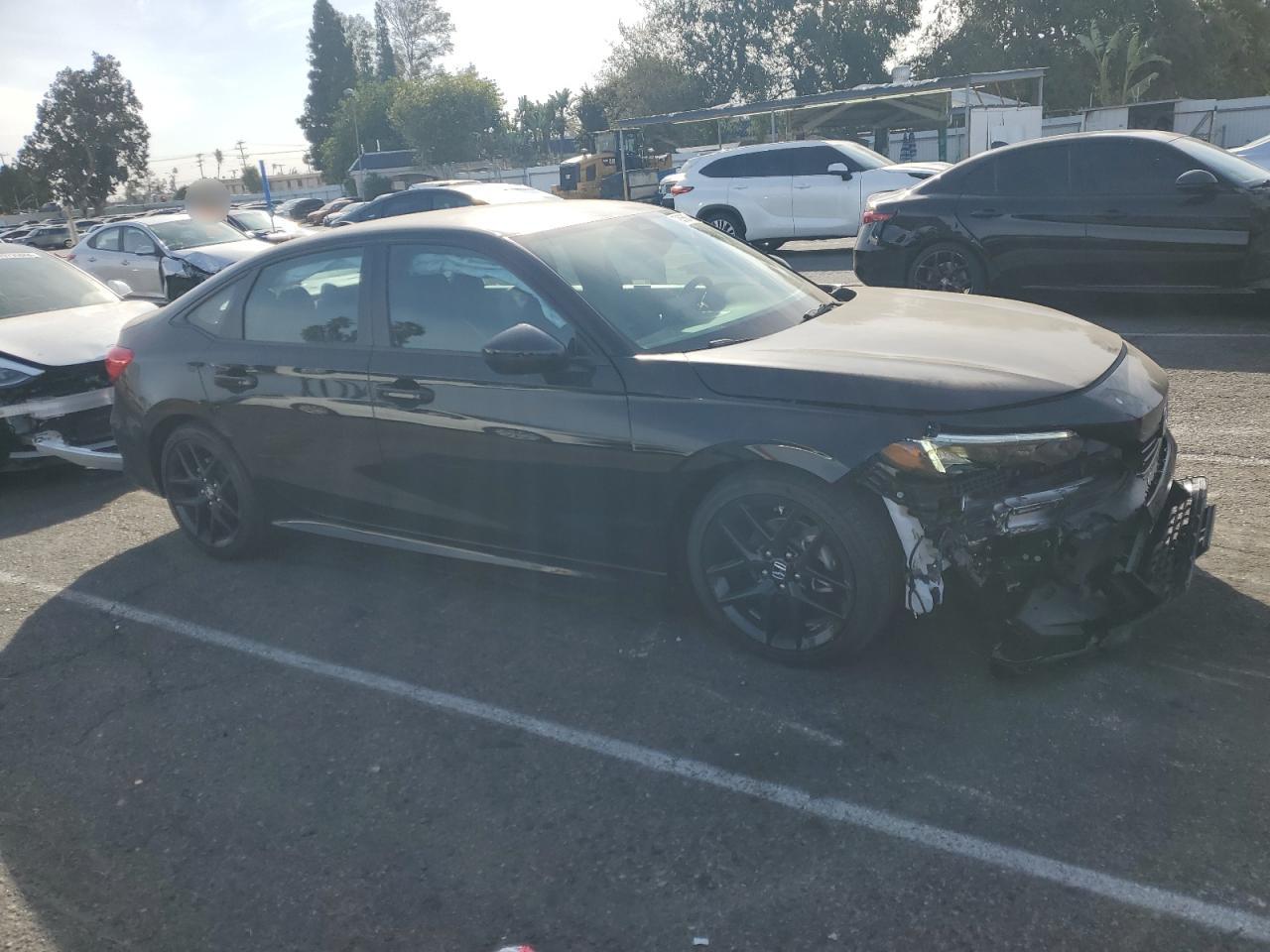 2024 Honda Civic VIN 2HGFE2F57RH574339 Copart auction photo, front end / minor dent/scratches damage thumbnail 4