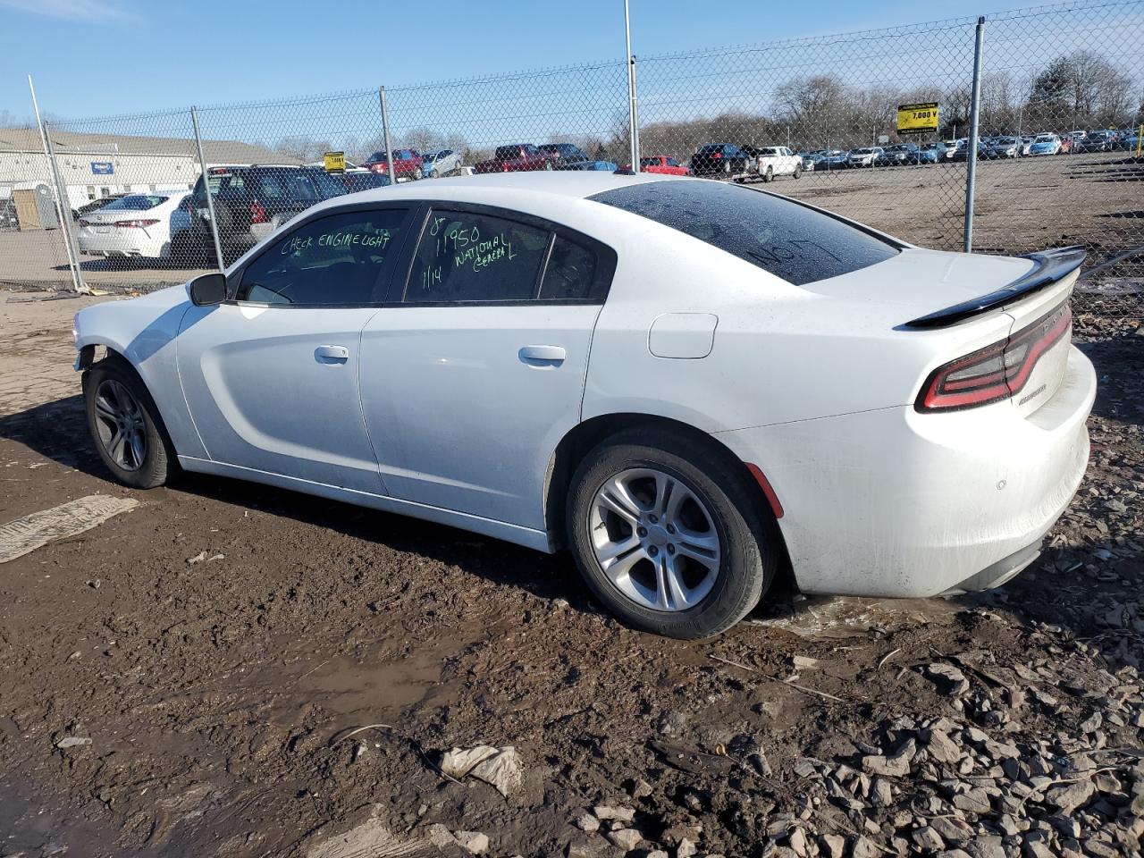 2020 Dodge Charger VIN 2C3CDXBG7LH160692 Copart auction photo, front end / side damage thumbnail 2