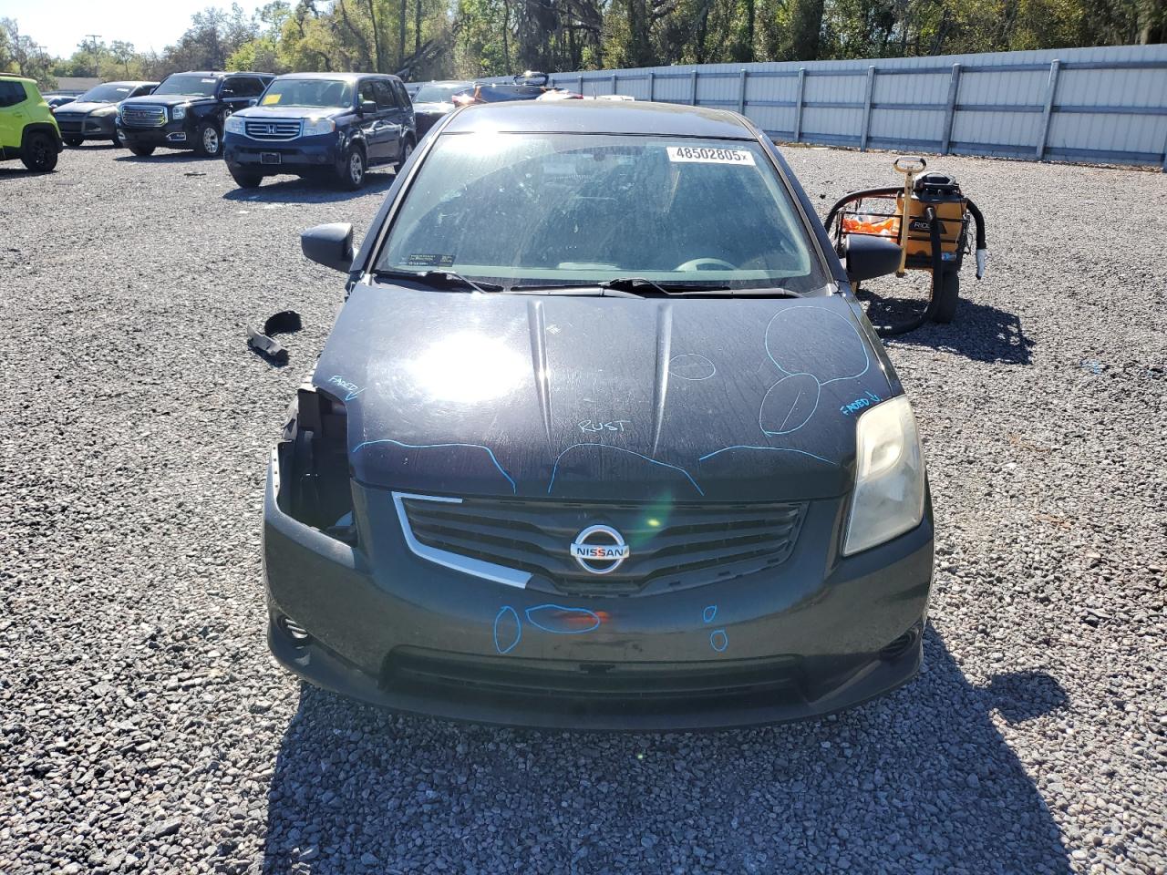 2010 Nissan Sentra VIN 3N1AB6APXAL645114 Copart auction photo, side / front end damage thumbnail 5