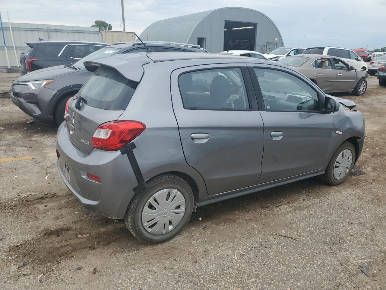 2019 Mitsubishi Mirage VIN ML32A3HJ4KH005939 Copart auction photo, front end / rear end damage thumbnail 3
