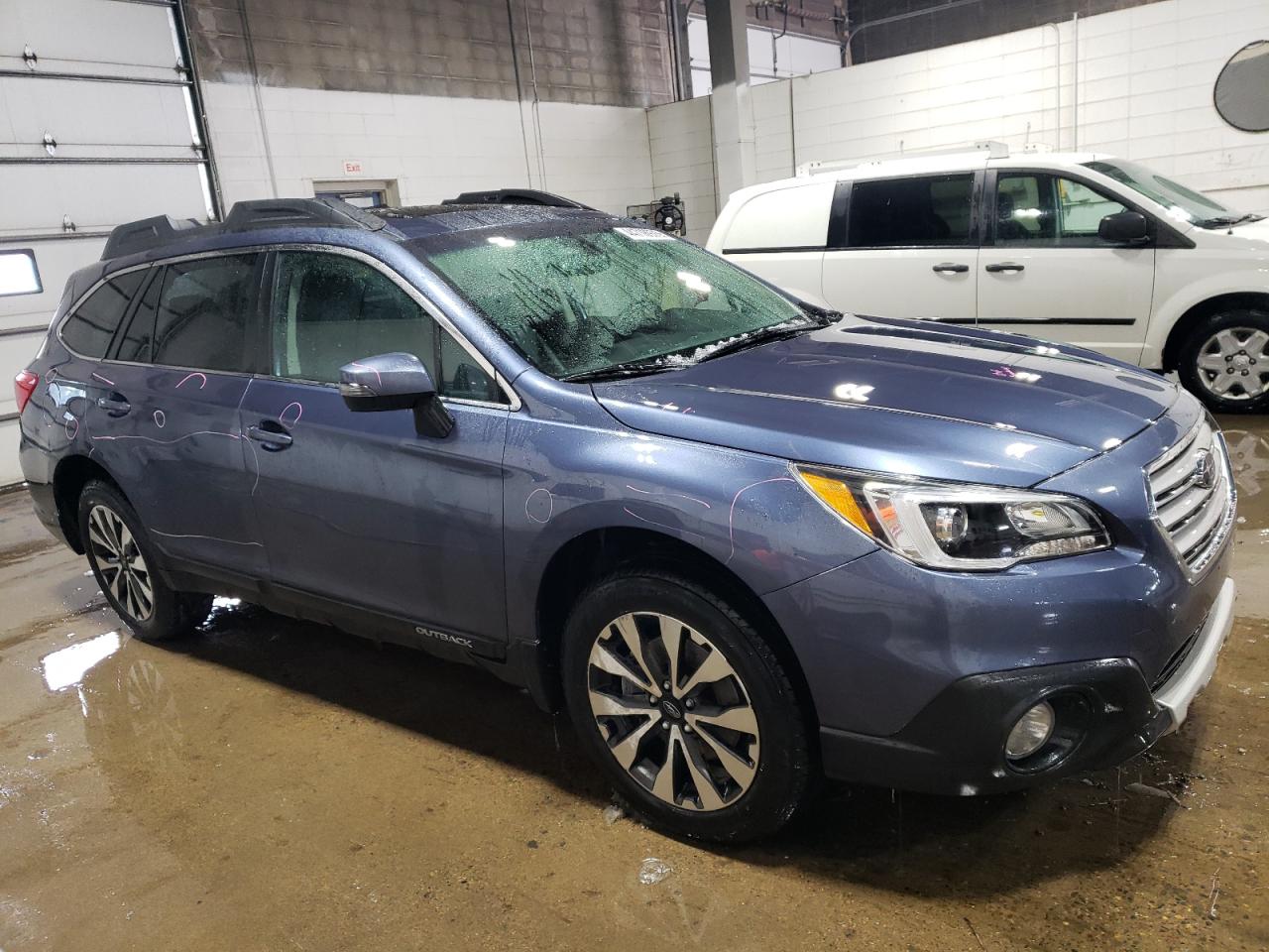 2017 Subaru Outback VIN 4S4BSANC9H3247535 Copart auction photo, rear end / side damage thumbnail 4