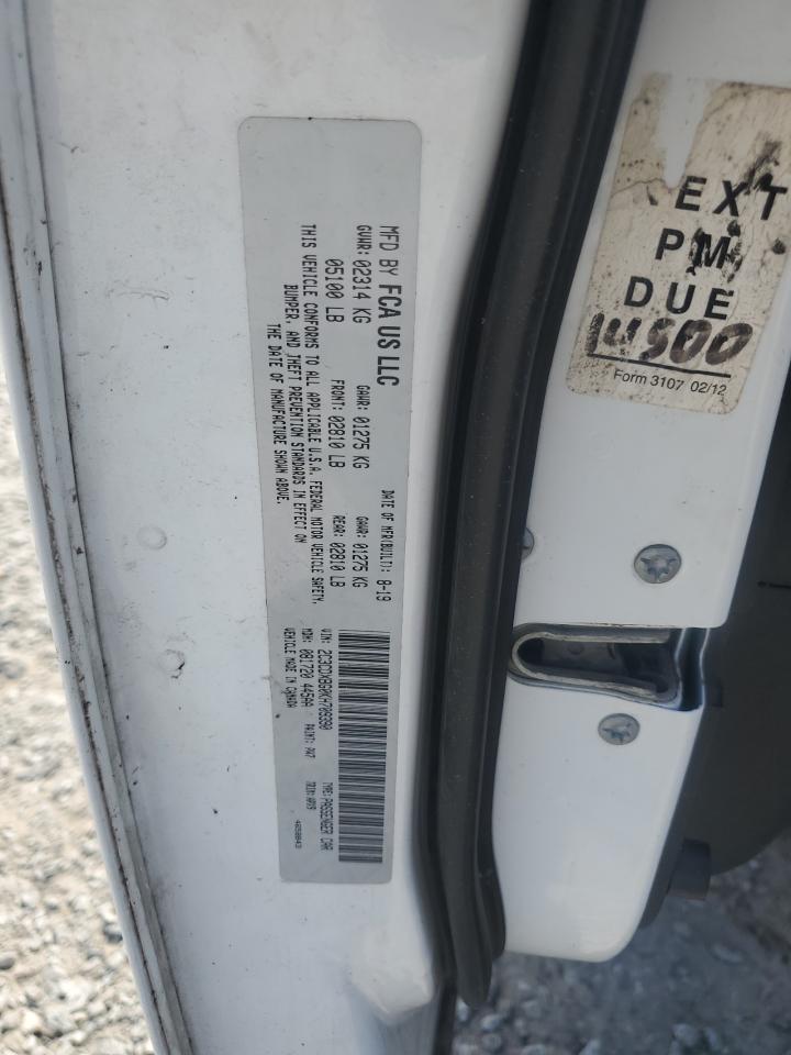 2019 Dodge Charger VIN 2C3CDXBG0KH709390 Copart auction photo, front end damage thumbnail 13