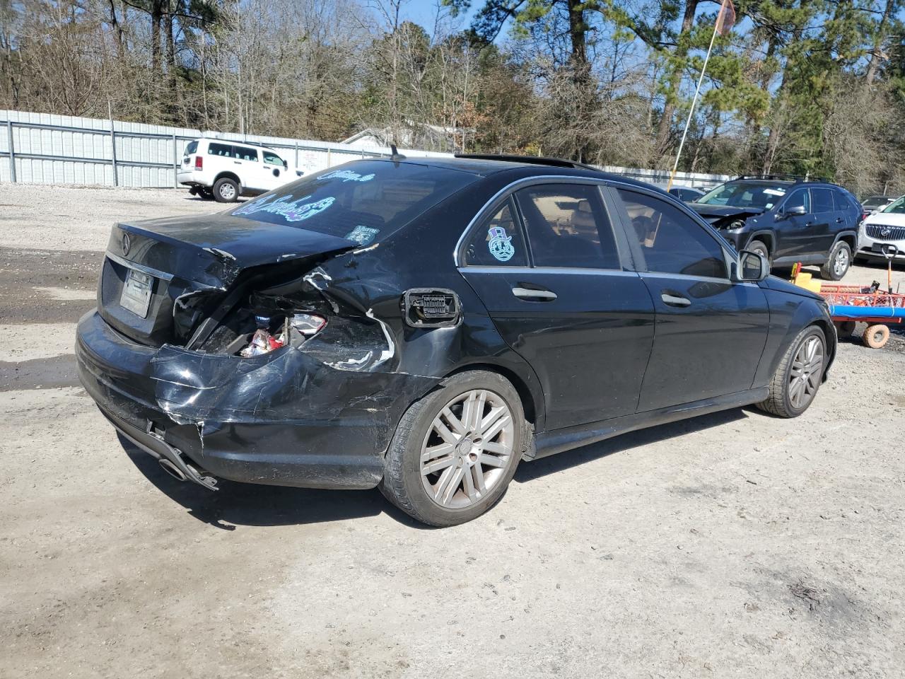2009 Mercedes-Benz C-klasse VIN WDDGF54X79F241409 Copart auction photo, rear end damage thumbnail 3