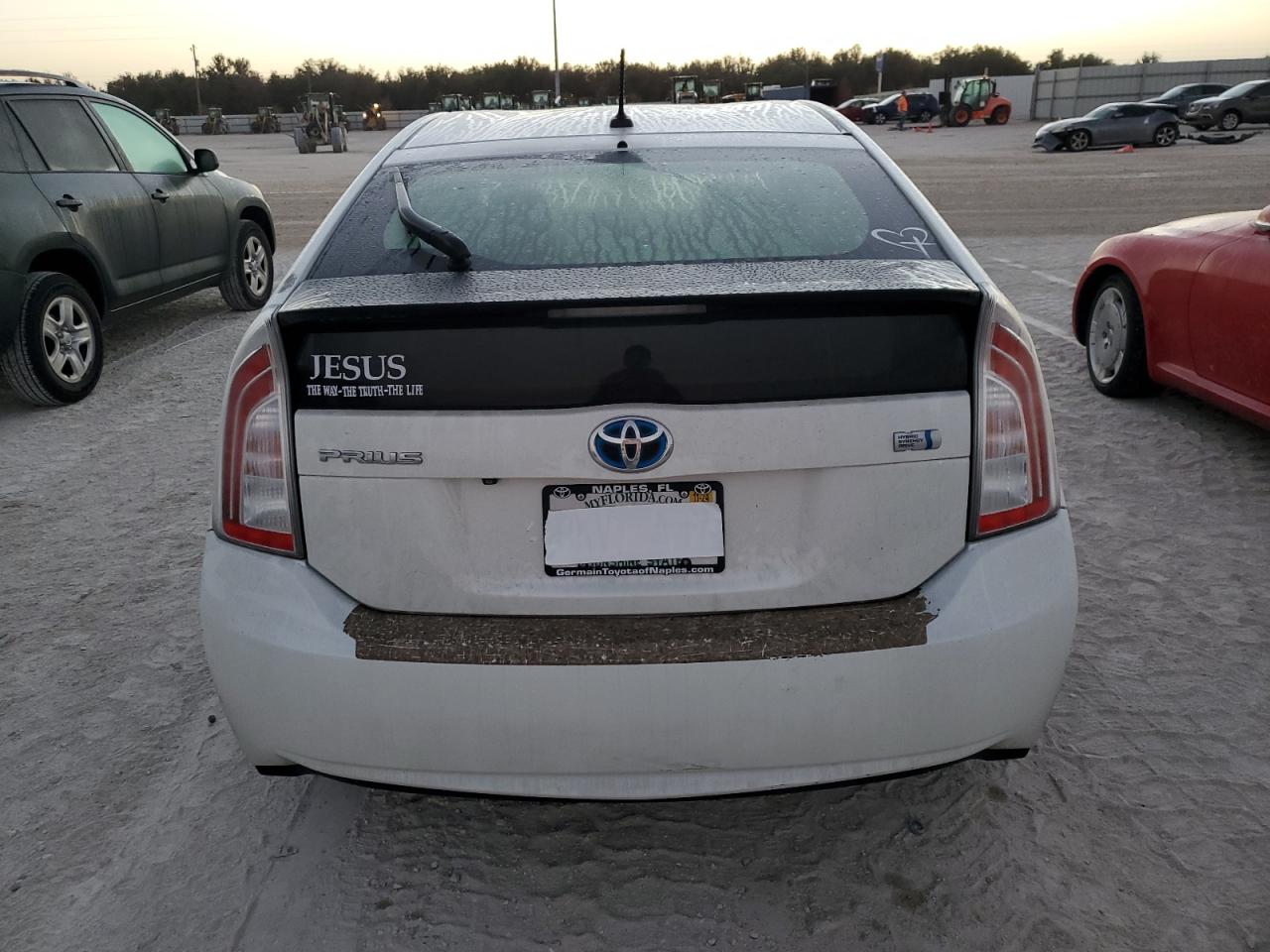 2014 Toyota Prius VIN JTDKN3DU3E1755718 Copart auction photo, front end / water/flood damage thumbnail 6