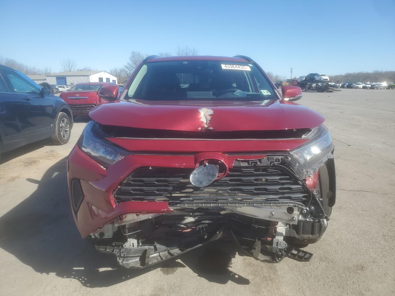 2020 Toyota RAV 4 VIN 2T3G1RFV5LW101487 Copart auction photo, front end / mechanical damage thumbnail 5