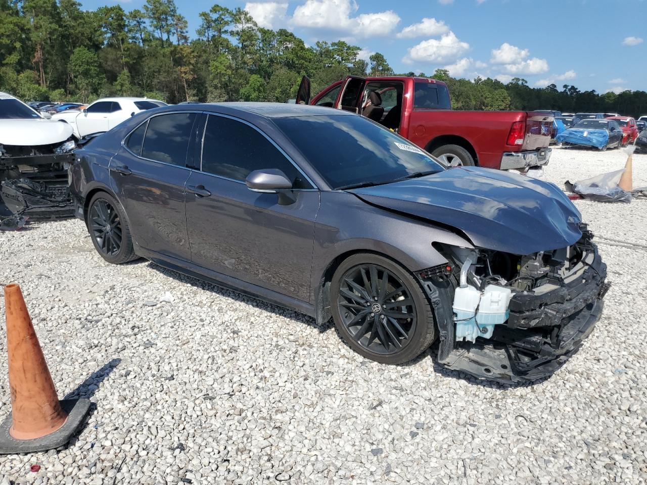 2021 Toyota Camry VIN 4T1K61AK7MU597249 Copart auction photo, rear end / front end damage thumbnail 4