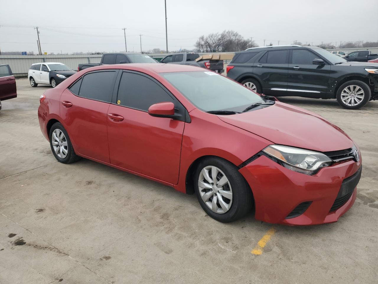 2016 Toyota Corolla VIN 5YFBURHE4GP414822 Copart auction photo, front end damage thumbnail 4