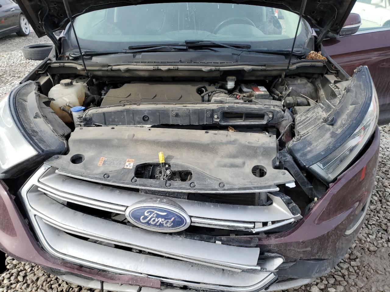 2017 Ford Edge VIN 2FMPK4K87HBC40185 Copart auction photo, front end damage thumbnail 12