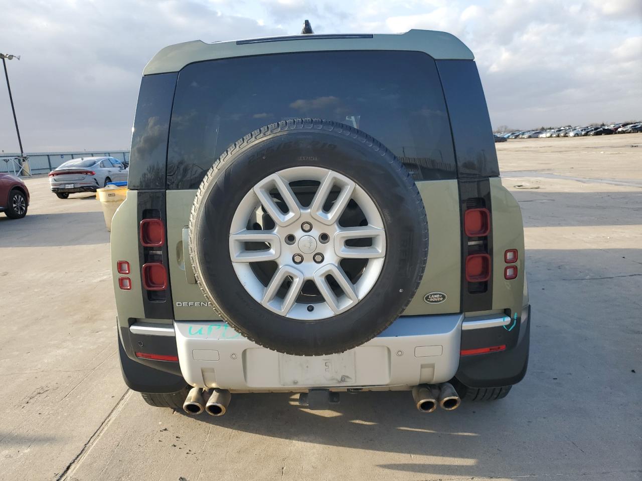 2021 Land Rover Defender VIN SALEK7RX6M2060683 Copart auction photo, front end / hail damage thumbnail 6
