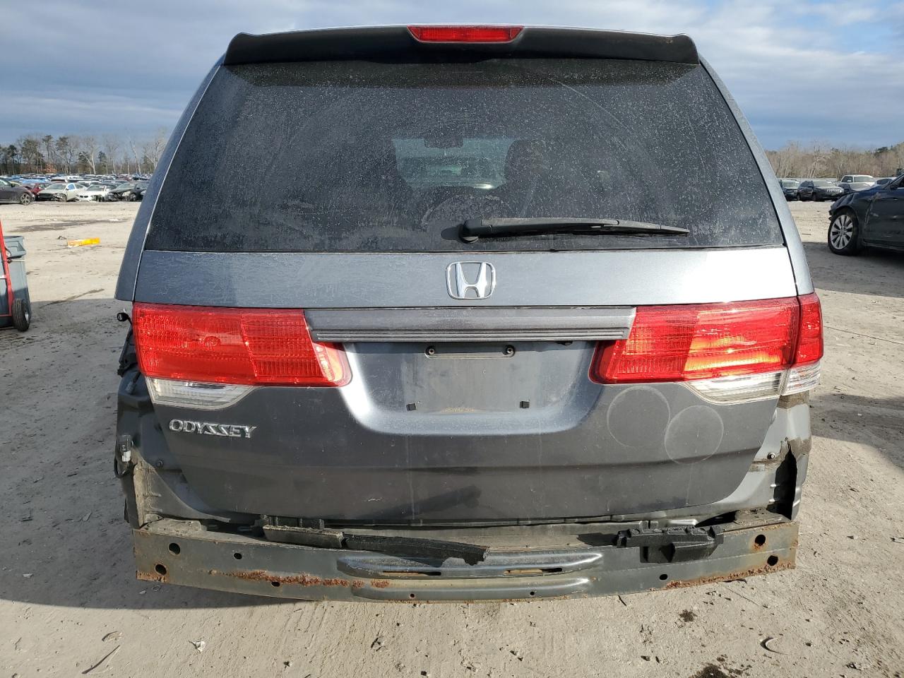 2010 Honda Odyssey VIN 5FNRL3H68AB113738 Copart auction photo, rear end / side damage thumbnail 6