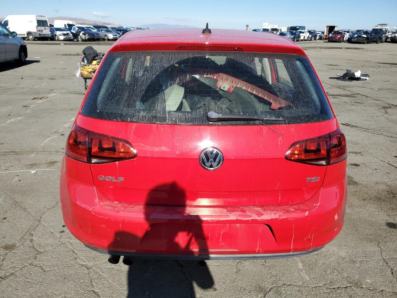 2015 Volkswagen Golf VIN 3VW217AU0FM018372 Copart auction photo, front end damage thumbnail 6