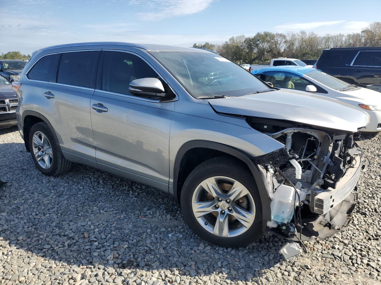 2015 Toyota Highlander VIN 5TDYKRFH6FS100561 Copart auction photo, front end damage thumbnail 4