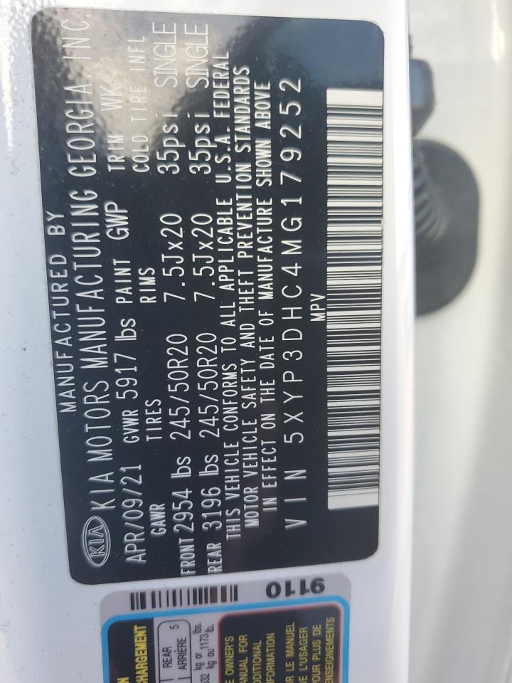 2021 KIA Telluride VIN 5XYP3DHC4MG179252 Copart auction photo, front end damage thumbnail 15