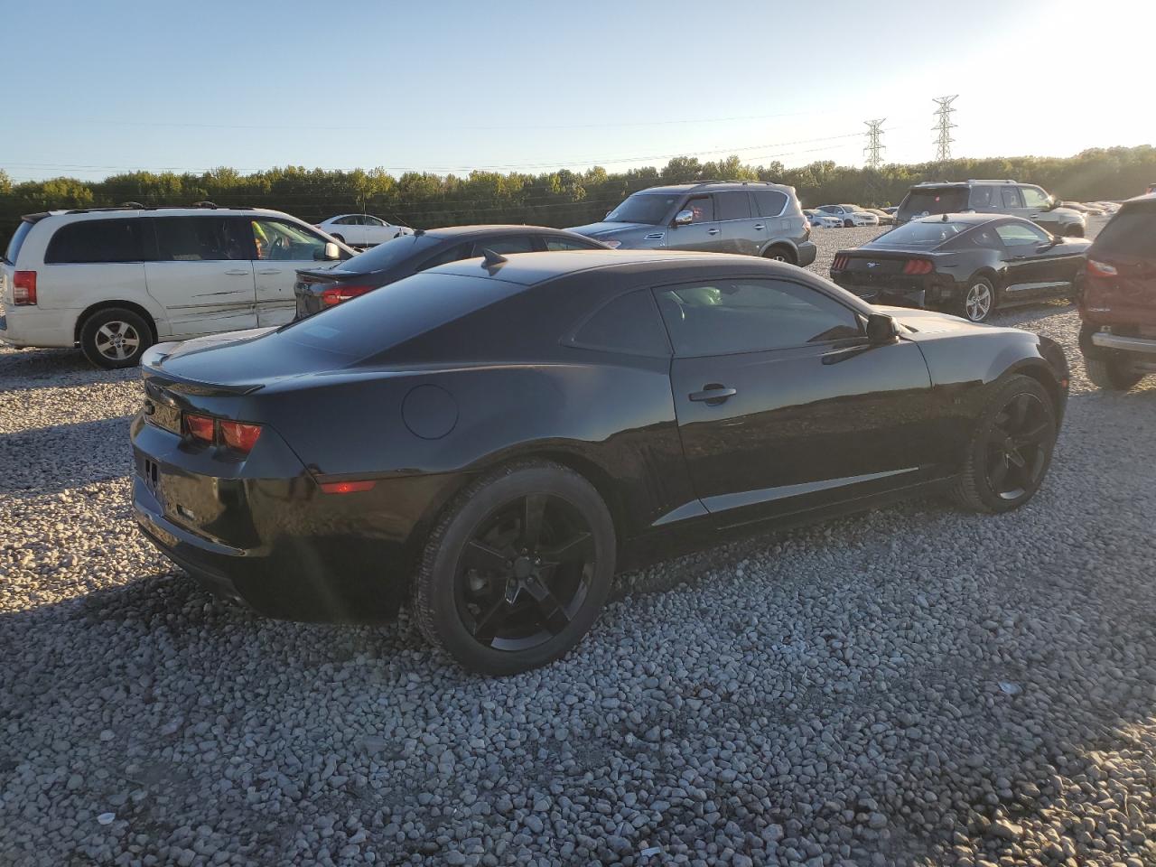 2011 Chevrolet Camaro VIN 2G1FC1EDXB9110977 Copart auction photo, side damage thumbnail 3