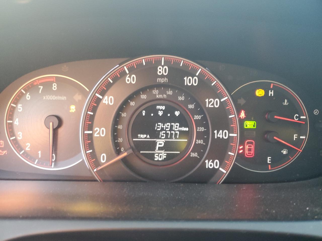 2016 Honda Accord VIN 1HGCR2F52GA140543 Copart auction photo, front end / side damage thumbnail 9