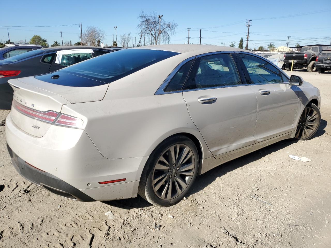 2019 Lincoln MKZ VIN 3LN6L5E96KR613406 Copart auction photo, side damage thumbnail 3