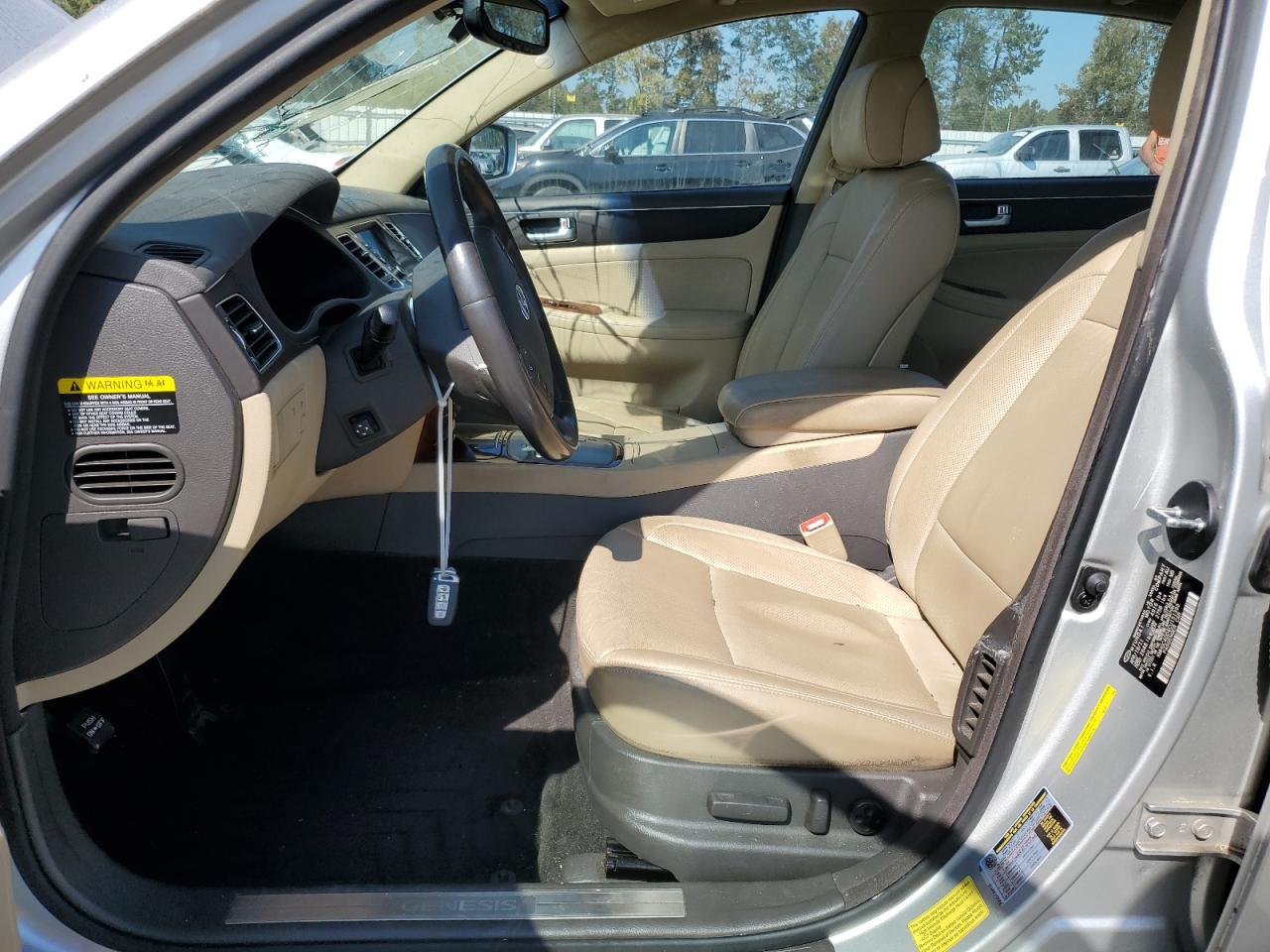 2012 Hyundai Genesis VIN KMHGC4DD4CU151393 Copart auction photo, top/roof damage thumbnail 7
