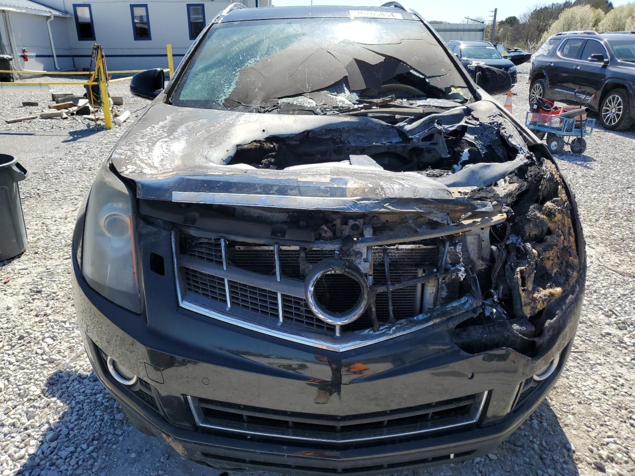 2012 Cadillac SRX VIN 3GYFNFE38CS659968 Copart auction photo, burn - engine damage thumbnail 5